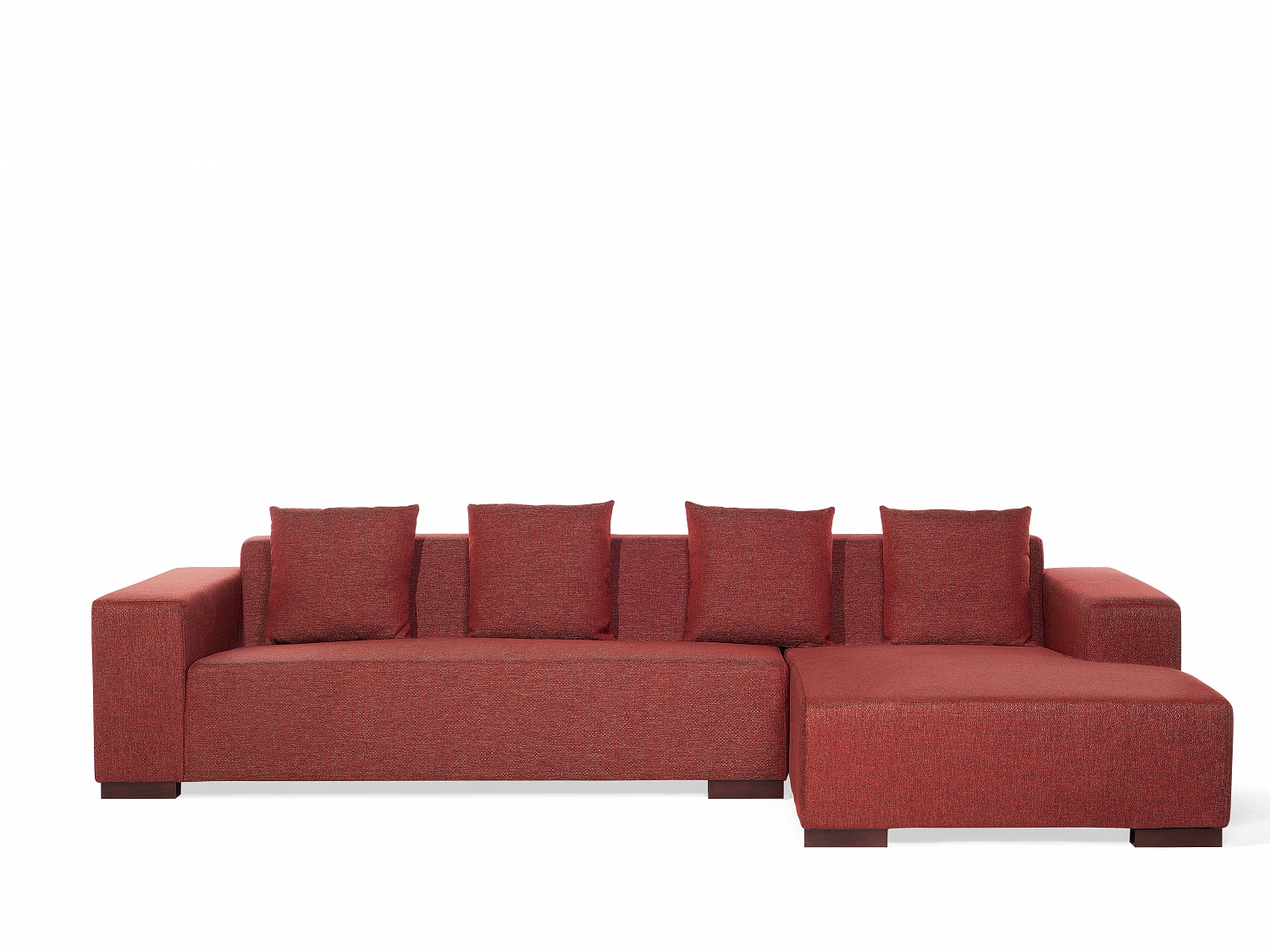 Sofa Rot Couch Ecksofa Polsterecke Sofalandschaft Stoffsofa Wohnzimmer
