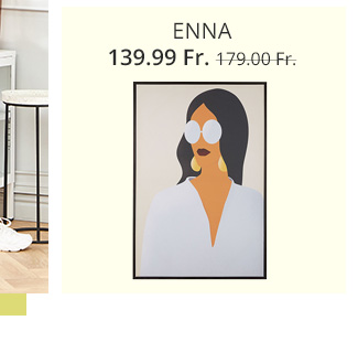 Modernes, rechteckiges Leinwandbild mit Retro-Frauenmotiv