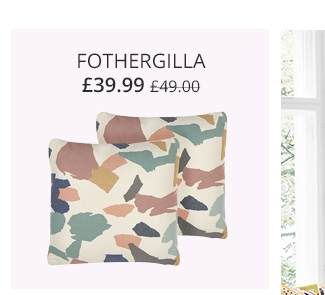 Set of 2 Cushions Abstract Pattern 45 x 45 cm Multicolour FOTHERGILLA