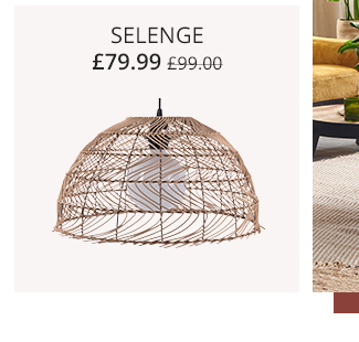Rattan Pendant Lamp Natural SELENGE